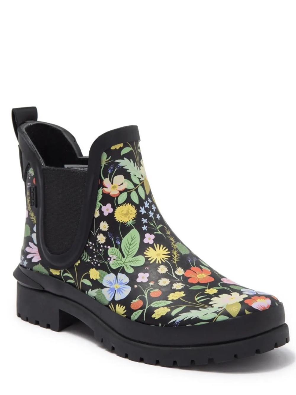 Keds x Rifle Paper Co Rowan Rain Boot Black Floral